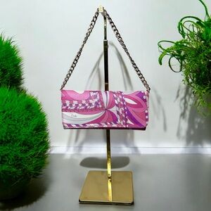 🔥SOLD🔥 EMILIO PUCCI Pink Wallet w/ unbranded chain